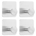 4-pack - Självhäftande krokar/handdukskrokar - Hängare_TF_TF Silver 1
