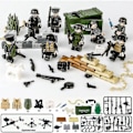 Pikkukuva 2 / 5: 8 kpl Sotilasminihahmoja Base Ww2 Set +aseet Kit Armeija Aseet Sotilaat Lelut