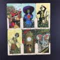 Miniatyrbilde 5 av 5: Santa Muerte Tarot Deck Book Of The Dead Cards Deck Tarot Oracle Cards Game52st Ts51 zdq