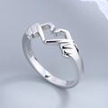 Miniatyrbild 4 av 5: Ångest- och stressring - Fidget Ring - Silverfärgad #7 #7