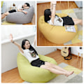 Miniatyrbild 2 av 5: Inomhus/Utomhus Vuxen Beanbag Gaming Stol Extra Stor Beanbag Överdrag Grå Gray 450g