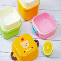 Pikkukuva 5 / 5: Piirretty terveellinen muovimateriaali mikroaaltouuni lounas Bento Bo Yellow one size