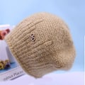 Pikkukuva 5 / 10: Fleece Varm Stickad Mössa Stickad Beanie HARMAA grey