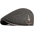 Miniatyrbild 1 av 5: Platt keps herr basker keps höst vinter, toppad keps Cabbie Hunter hatt（Kaffee）