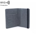 Miniatyrbilde 4 av 4: RFID passväska Reseläderfodral Case svart Svart