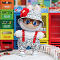 Miniatyrbild 2 av 7: /NC/Ny Hot Labubu Macaron Cape Kjol Klänning Kostym 17cm Labubu Kläder Monster Vinyl Docka Outfit Kläder Hatt Tillbehör 1