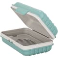 1 pc Soap dish, soap holder, soap shelf for shower, plastic soap box with lid for gym/travel.