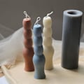 Miniatyrbillede 2 af 5: Ljusforme lys stearinlys DIY støbeforme i silikoneform LZ22068 fire stænger