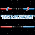 Miniatyrbillede 3 af 5: Indtrækkelig lyssværd til børn - Light Up LED Lightsaber Sword Legetøj til drenge, piger - Perfekt til børnefødselsdage, nytår, påske - 2 stk.