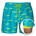 Pikkukuva 1 / 5: Miesten uimahousut Uima-shortsit Board Shorts Nopeasti kuivuva Ranta-shortsit -DK6005 zdq