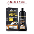 Miniatyrbillede 4 af 5: Kokosnød sort hårfarveshampoo til gråt hår Øjeblikkelig hårfarveshampoo Naturlig til kvinder mænd Lysebrun