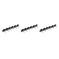 Pikkukuva 4 / 5: 1/2/3/5 3 par korkokorkar Taps Skoreparationsbyte Svart 8mm 3PCS