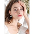 Pikkukuva 3 / 5: Heyone Boho Chic Emalj Silver Blå Monark Butterfly Drop örhängen Mode Unikt Statement Dangle örhängen för kvinnor Smycken Present