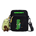 Miniatyrbillede 1 af 2: Minecraft Studenter Axel Taske Casual Tegneserie Sort ~ 3