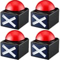 4 stk. Spil Buzzer, Spil Buzzer Alarm Lyd Spilknap Med Lys Trivia Quiz Got Talent Buzzer Spil_tfrf