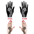 Miniatyrbilde 4 av 5: 2-delt Henna-mal for midlertidig håndtatovering Kroppskunst S103 SQBB