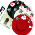 Miniatyrbillede 4 af 5: Julhatt Rød Grønn Basker Vinter Varm Hodeplagg Sweet e Wool A3 onesize