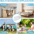 Miniatyrbillede 4 af 6: Foldbart Myggenet til Enkelseng, Fint Net, Rejse & Camping Pop-Up Net (Sort) Black