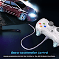 Pikkukuva 5 / 5: Langallinen Xbox 360 -ohjain, peliohjain 360:lle kaksoisvärinällä Turbo, yhteensopiva Xbox 360/360 Slim ja PC Windows 7,8,10 Valkoinen White