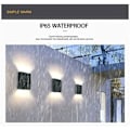 Miniatyrbilde 5 av 5: 2 stk. Solar vegglampe vanntett utendørs LED vegglampe sol lys vegglampe dekorativ hage topp og bunn lys vegglampe CDQ