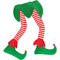 Pikkukuva 1 / 5: 23 tuuman (noin 58,4 cm) Joulupukki täytetyt jalat Snap Tree Topper -koriste - Joululoma sisä- ja ulkokoriste juhlan koriste
