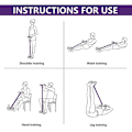 Miniatyrbild 5 av 5: Elastiskt dragrep, motståndsband, Bodybuilding dragrep, Elastiskt dragrep Fitness