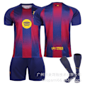 Miniatyrbillede 9 af 9: 25-26 Barcelona hjemmebane børnefodbolduniform 6 Gavi 9 Lewandowski 19 Yamal 8 Pedri trøje Barcelona sæt Størrelse 9 sokker Size 9 socks 16#