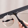 Miniatyrbilde 4 av 5: Dusjskrape, rustfritt stål dusjskrape med sterk sugekrok for bad, speil, bil, vinduer og glassrengjøring, 10\"