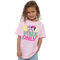 Pikkukuva 3 / 3: Disney Girls Good Vibes Only Minnie Mouse T-paita 3-4 vuotta Vaaleanpunainen 3-4 vuotta