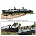 Miniatyrbild 4 av 5: Akvariumdekoration Sjunkande Titanic-modell Skeppsbrottsprydnader N ferrous OneSize