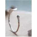 Pikkukuva 3 / 5: 925 Sterling Silver Kvinna Manschett Armband Öppet Löv Format Justerbar Charm Bangle zdq