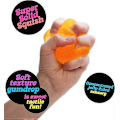 Miniatyrbilde 3 av 4: Teksturert sensorisk leketøy med superrask SquishDecompression-leke, maltose pinchNeeDoh Gumdrop gul yellow s