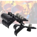 Miniatyrbillede 3 af 5: Trommemikrofonklemme Mikrofon Sikringsklemmer Monteringsholder Støtsikkert Musikinstrument Tilbehør (4stk, sort) zdq