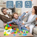 Miniatyrbillede 5 af 7: Balanceblok, russiske byggeklodser, dekompressionsbalancebyggeklodser, Tetris Tower Balance Building Toy, Balancerende stablinglegetøj 32 pieces