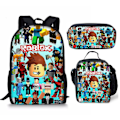 Pikkukuva 1 / 5: 3D-oppilaasreppu Lounaslaukku Kynäkotelo 3 kpl/setti Reppu Reppu Backpack Backpack