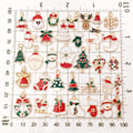 Miniatyrbillede 5 af 5: 72 stk. blandede juleemalje charms DIY armbånds smykker Multicolor 72pcs
