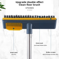 Miniatyrbilde 4 av 5: Langskaftet skurebørste gulvbørste Multipurpose rene børster Verktøy for sprekk Dødt hjørne Hvit San Jie Gan 108CM