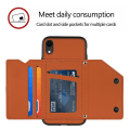 Miniatyrbillede 4 af 4: Etui til iPhone Xr Vintage Læder Cover Etui Bumper - Brun null none
