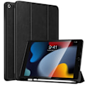 Pikkukuva 1 / 5: CDQ Apple iPad 10.2 2021/2020/2019 Slim fit tri-fold case - Musta