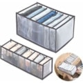 Miniatyrbillede 1 af 5: Jeansopbevaringsboks, Triomphe Clothes Drawer Mesh Divider Box, sammenklappelig og vaskbar opbevaringsboks, Velegnet til 2 personer