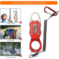 Miniatyrbillede 3 af 5: Fiskeline, spiralnøglering Fish Lip Gripper, indtrækkelig strækbar mænd rustfrit stål nøglering nøglering, multifunktionelt fiskeudstyr læbekrog zdq