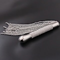 Pikkukuva 2 / 4: piska Metal Alloy Chain Tofs Kort ridpiska - Perfet