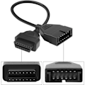 Pikkukuva 3 / 5: CDQ-adapterkabel för GM 12-pin till OBD1 till OBD2 16-polig kontakt för GM-fordon 40 cm