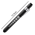 Miniatyrbillede 5 af 5: 2 stk. Pen lommelygte aluminiumslegering pen lys LED pen lommelygte pen lys pupil pen hvidt lys lille lommelygte
