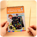 Miniatyrbild 2 av 4: Scratch Paper Art - 10 Sidor, Magisk Regnbåge, Barnhantverk