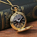 Pikkukuva 1 / 2: Guld Smooth Case Quartz Fickur Romersk Urtavla Flip Presentklockor Herr Damklockor guld
