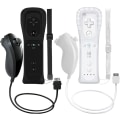 Miniatyrbillede 1 af 5: 2-pak trådløs controller og Nunchuck til Wii og Wii U-konsol - WELLNGS