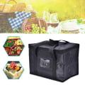 Pikkukuva 3 / 5: Erittäin suuri jäähdytyslaukku Cool Bag Box Picknick Camping Ice Dri Black 2