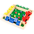 Pikkukuva 1 / 3: Puinen Shut The Box -noppapelit 4 pelaajalle, perinteinen pubipeli, noppapelit, matkamalli, 4 pelaajaa, upea perhepeli, värikäs Colorful