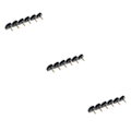 Pikkukuva 3 / 5: 1/2/3/5 3 par korkokorkar Taps Skoreparationsbyte Svart 8mm 3PCS